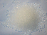White silica gel spheres